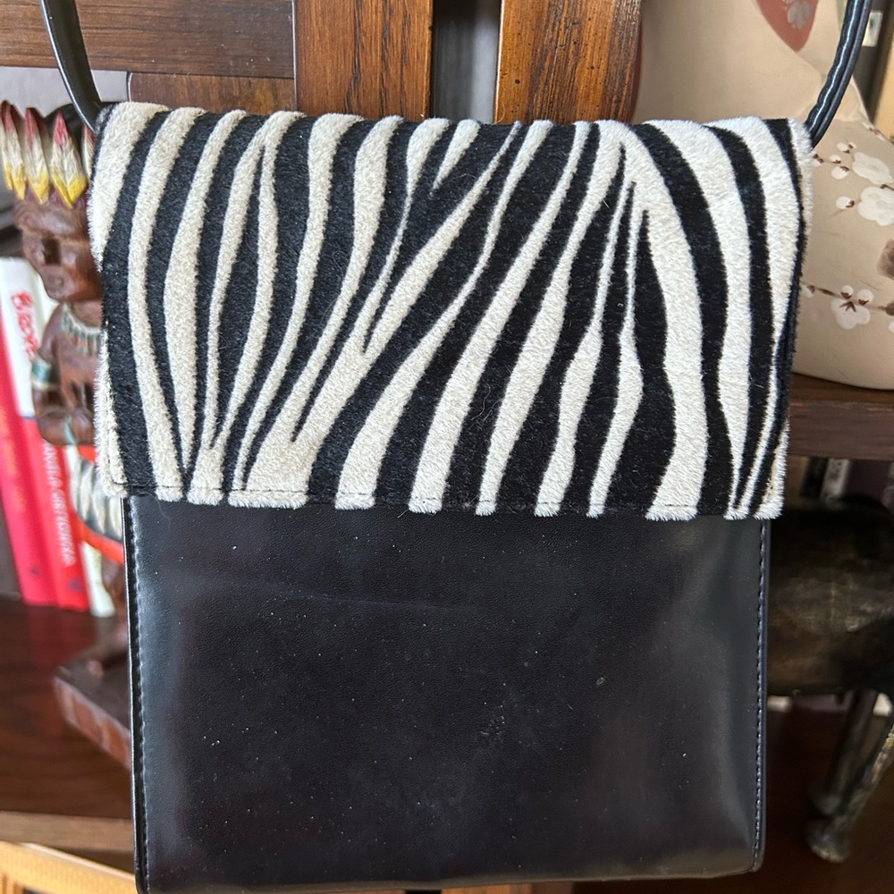 Italian leather crossbody bag.
